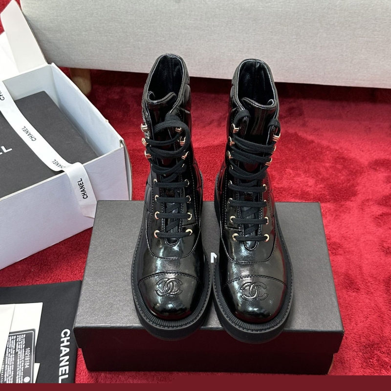 Ch*el leather shoes